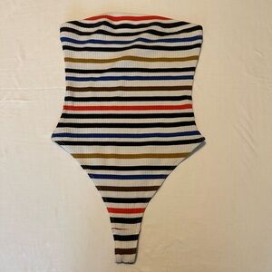 Urban Outfitters Striped Ribbed Bodysuit